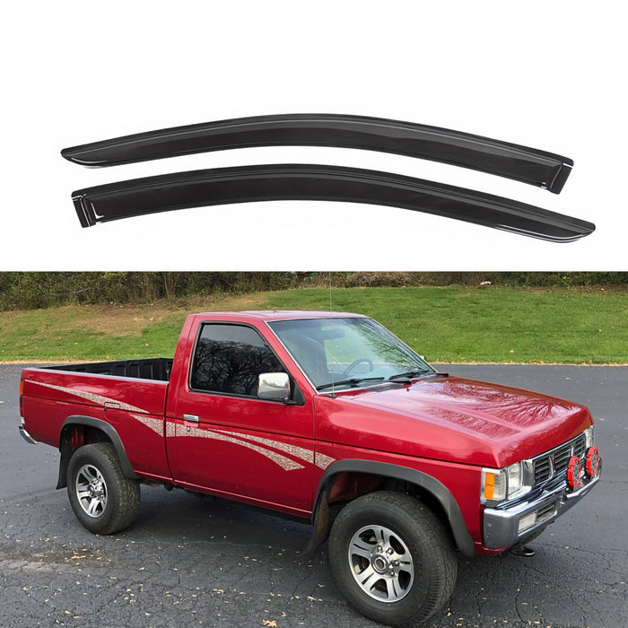 Window Visors for Nissan Pickup 1987-1997 & Nissan Pathfinder 1987-1990, 2-Piece