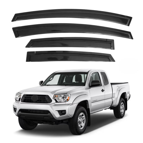 Window Visors for Toyota Tacoma Access Cab 2005-2015, 4-Piece