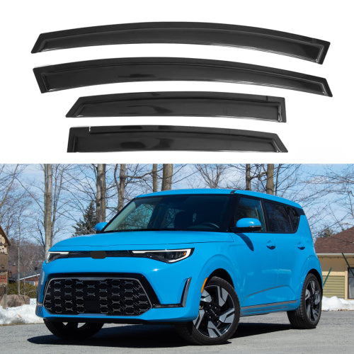 Window Visors for Kia Soul 2020-2024, 4-Piece