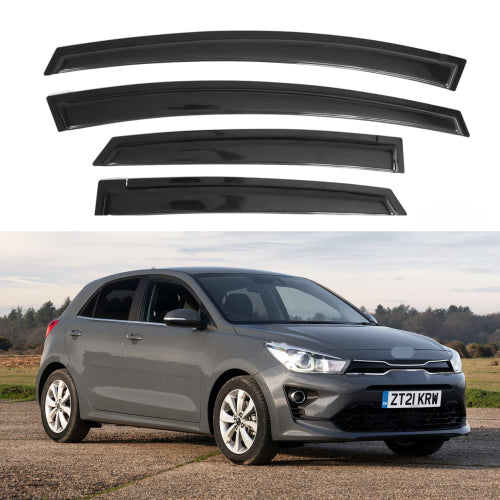 Window Visors for Kia Rio Hatchback 2012-2017, 4-Piece