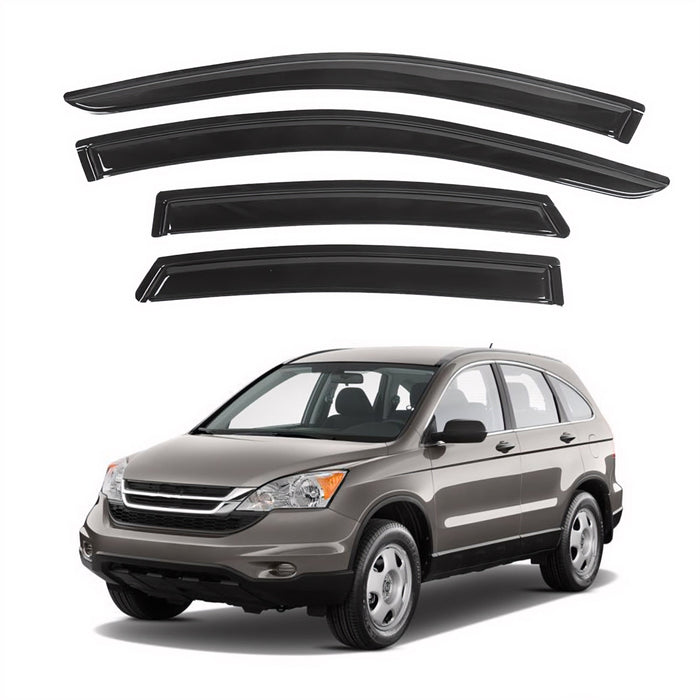 Immortal 811406 Déflecteurs de visière latérale à montage adhésif extérieur, ensemble de 4 pièces pour Honda CR-V 2007-2011