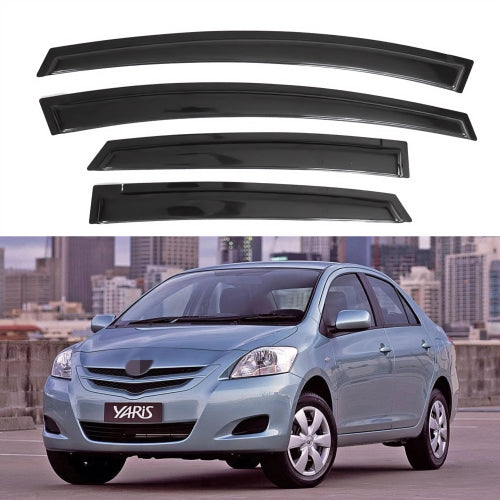 Window Visors for Toyota Yaris Sedan 2007-2013 (Excludes Hatchback), 4-Piece