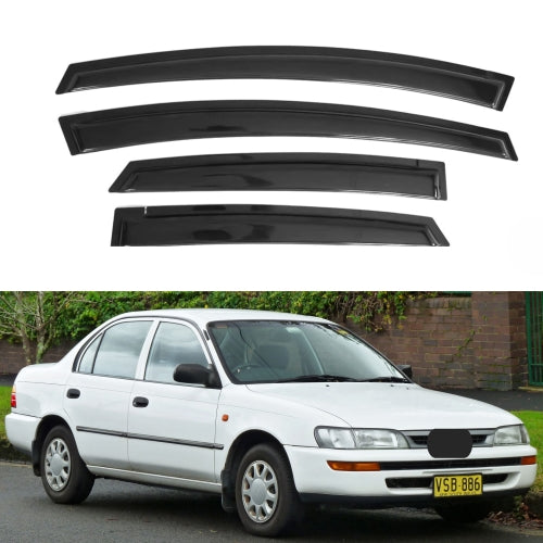 Window Visors for Toyota Corolla Sedan 1993-1997, 4-Piece