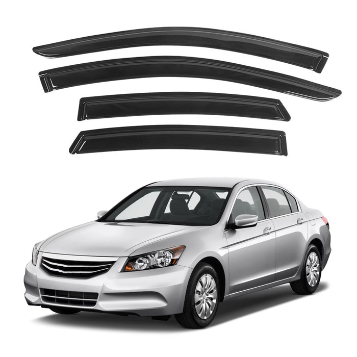 Window Visors for Honda Accord Sedan 2008-2012, 4-Piece