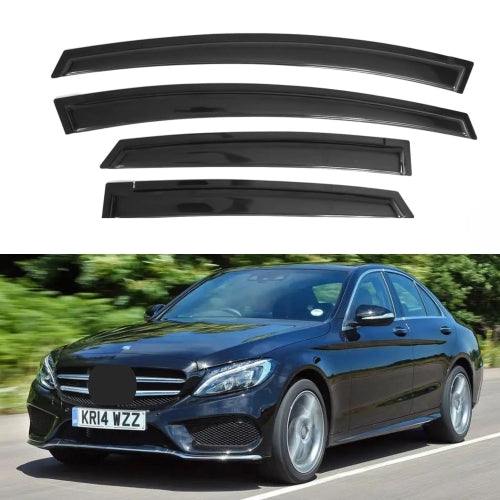 Window Visors for Mercedes-Benz C-Class Sedan 2008-2014, 4-Piece