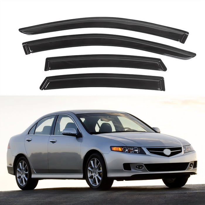 Window Visors for Acura TSX 2004-2008, 4-Piece