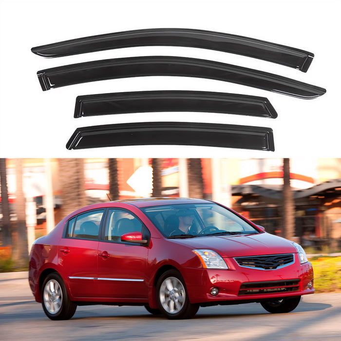 Window Visors for Nissan Sentra 2007-2012, 4-Piece