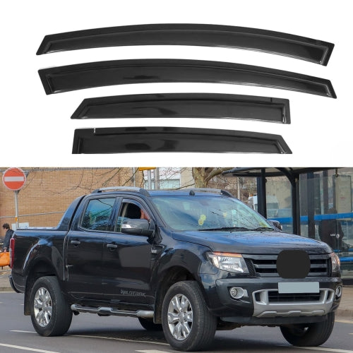 Window Visors for Ford Ranger SuperCrew 2012-2018, 4-Piece