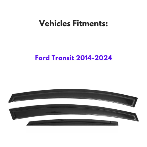 Window Visors for Ford Transit 2014-2024, 2-Piece