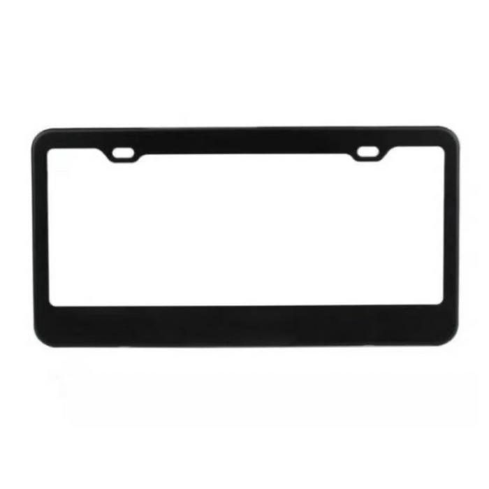 LP702 Cadre de plaque d'immatriculation de voiture en aluminium transparent, noir