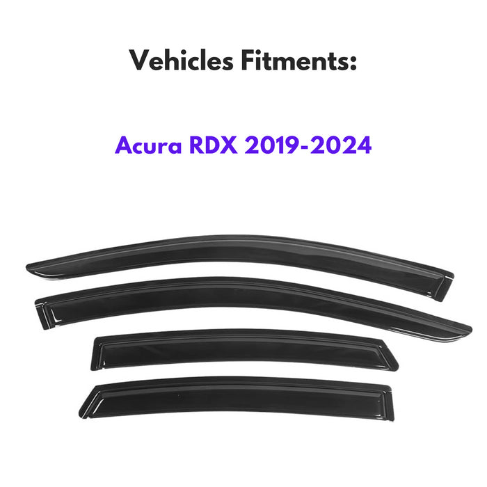 Window Visors for Acura RDX 2019-2023, 4-Piece