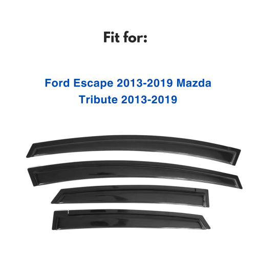 Window Visors for Ford Escape 2013-2019, 4-Piece