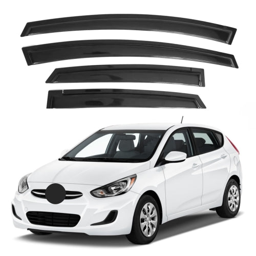 Window Visors for Hyundai Accent Hatchback 2012-2017, 4-Piece