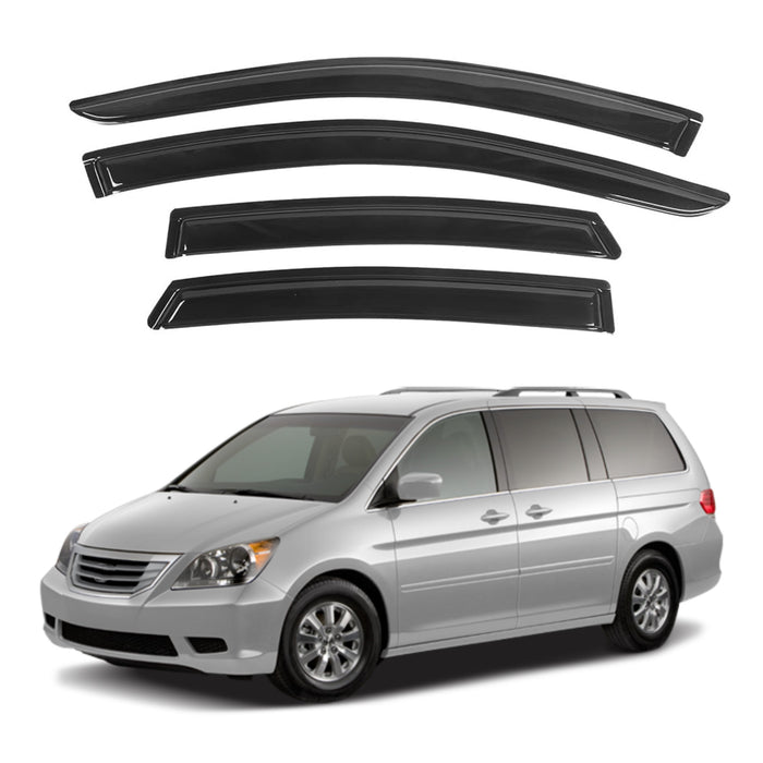 Window Visors for Honda Odyssey 2005-2010, 4-Piece