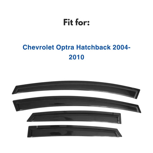 Window Visors for Chevrolet Optra Hatchback 2004-2010, 4-Piece