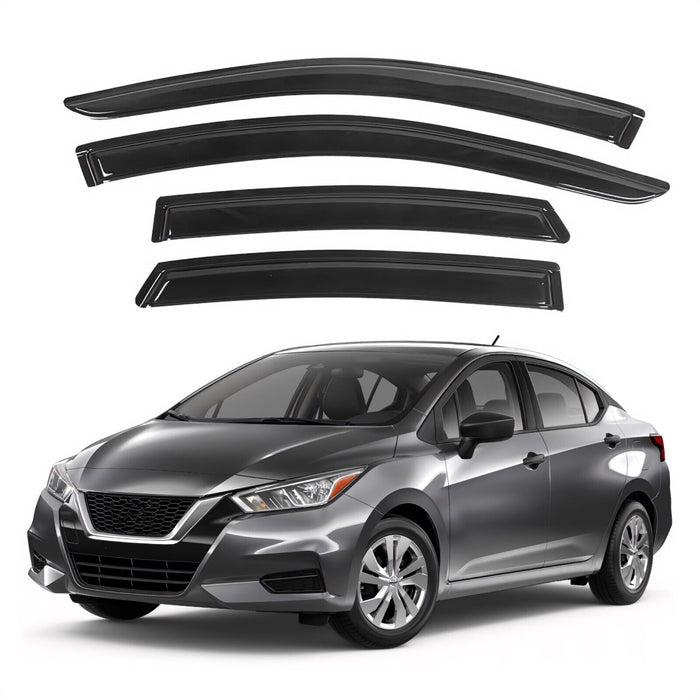 Window Visors for Nissan Versa Sedan 2020-2024, 4-Piece