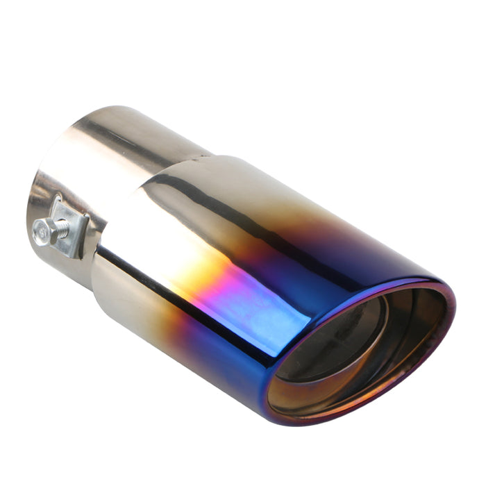 Blue Flame Stainless Steel Straight Exhaust Tailpipe - Universal Fit (63mm)