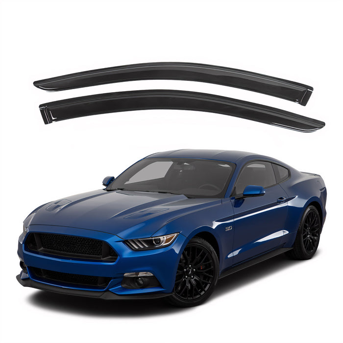 Window Visors for Ford Mustang Coupe 2015-2023, 2-Piece