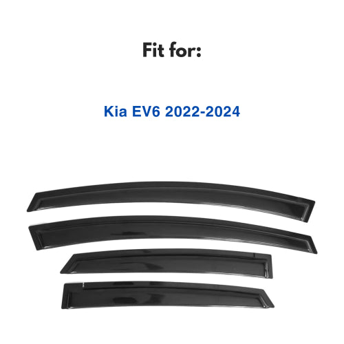 Window Visors for Kia EV6 2022-2024, 4-Piece