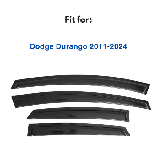 Window Visors for Dodge Durango 2011-2024, 4-Piece