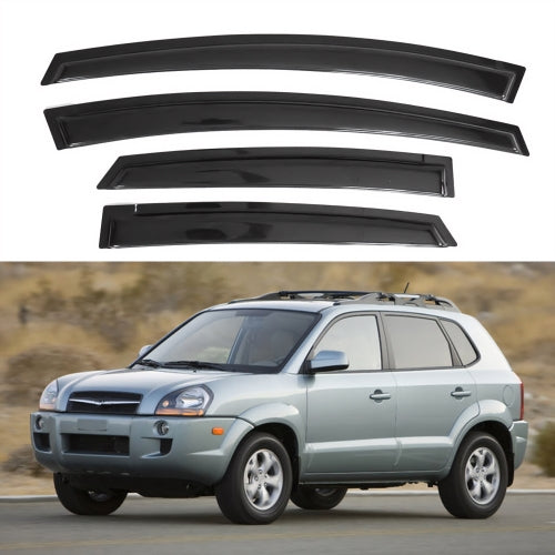 Window Visors for Hyundai Tucson 2005-2009, 4-Piece