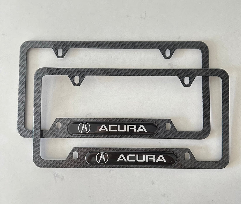 Acura License Plate Frame (Carbon Fiber Style)