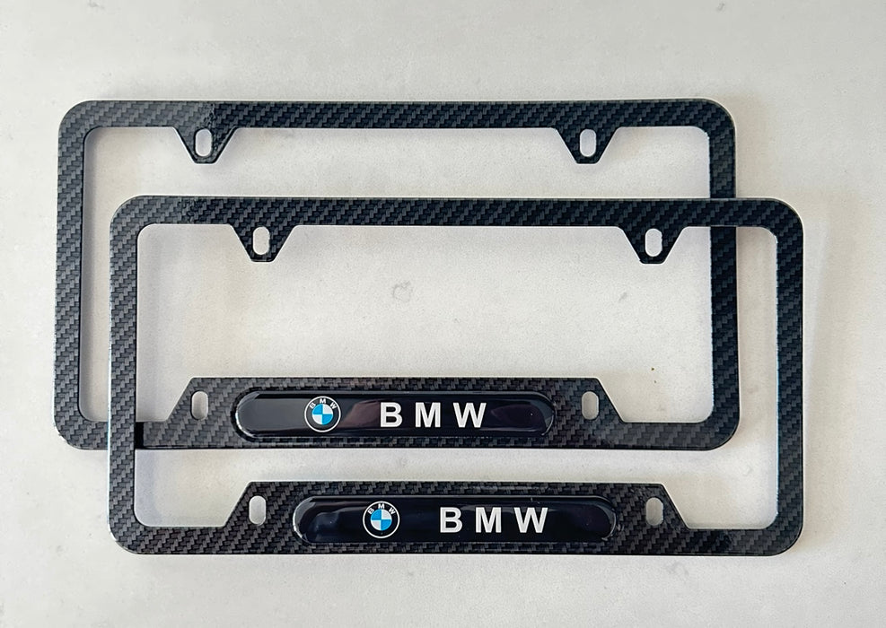 BMW License Plate Frame (Carbon Fiber Style)