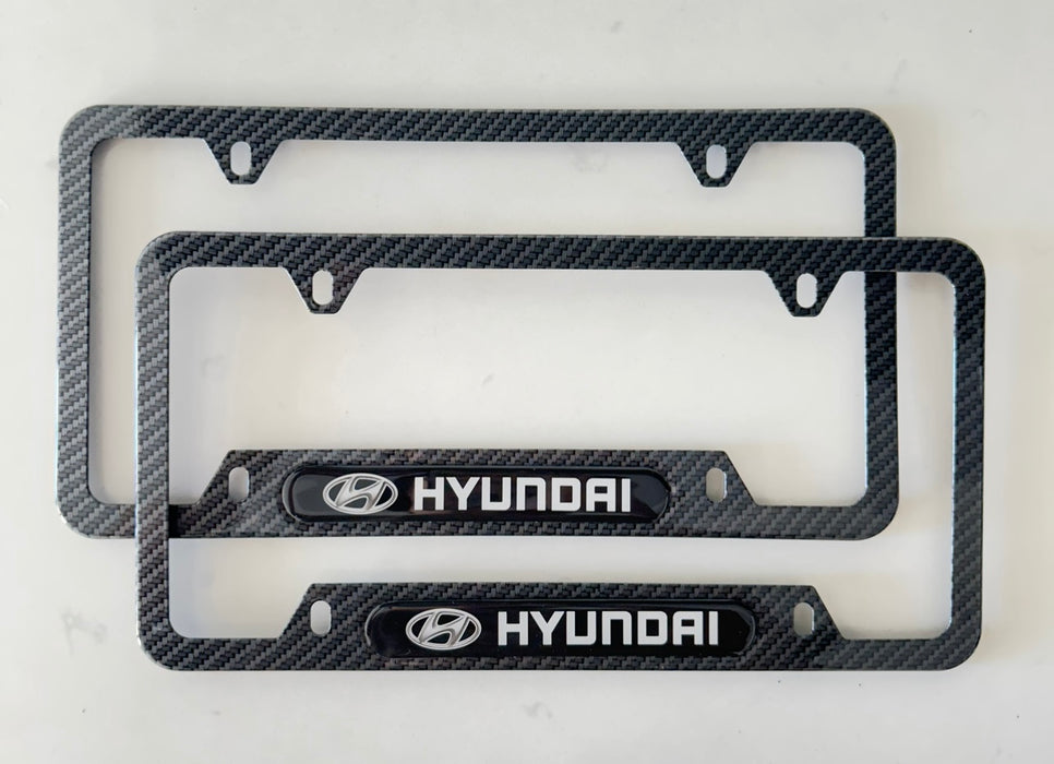 Hyundai License Plate Frame (Carbon Fiber Style)