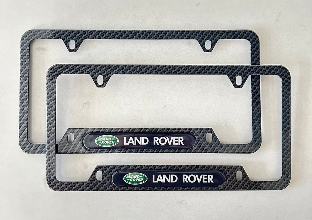 Land Rover License Plate Frame (Carbon Fiber Style)