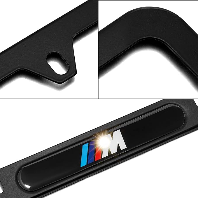 BMW M Performance License Plate Frame (Matte Black Style)