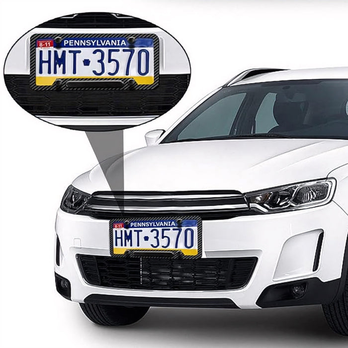 Hyundai License Plate Frame (Carbon Fiber Style)