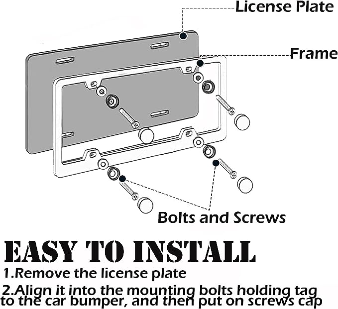 BMW M Performance License Plate Frame (Matte Black Style)