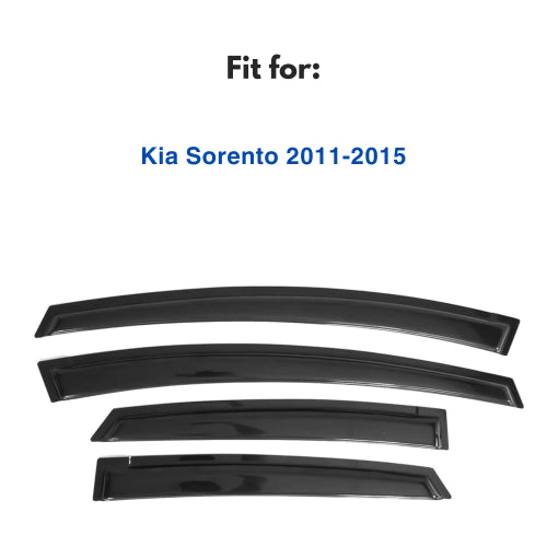 Window Visors for Kia Sorento 2011-2015, 4-Piece