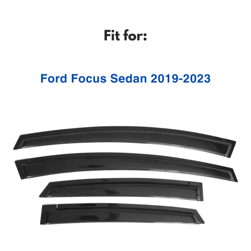 Window Visors for Ford Focus 2019-2023, 4-Piece