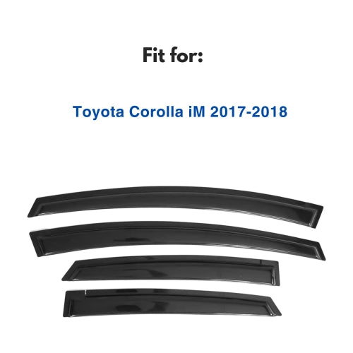 Window Visors for Toyota Corolla iM 2017-2018, 4-Piece