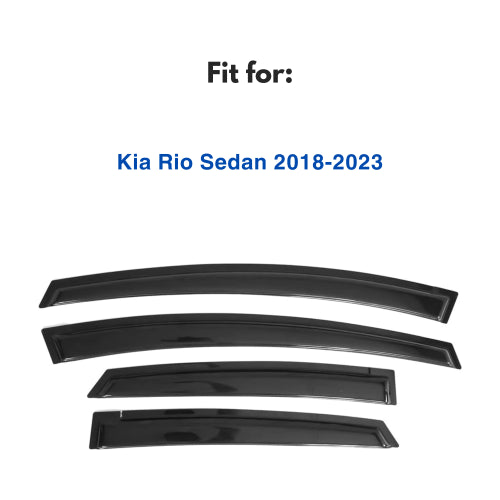 Window Visors for Kia Rio Sedan 2018-2023, 4-Piece