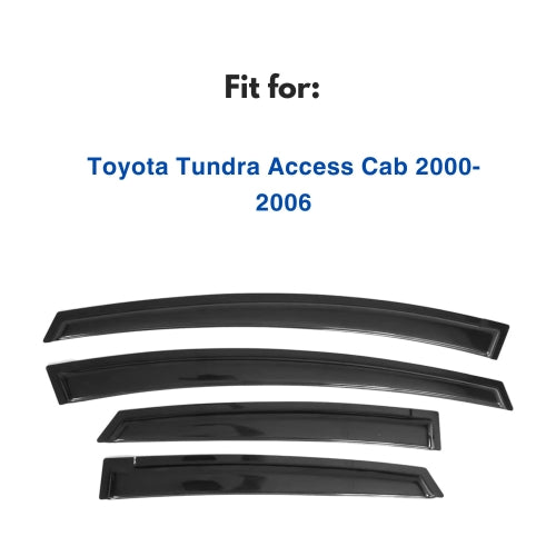 Window Visors for Toyota Tundra Access Cab 2000-2006, 4-Piece