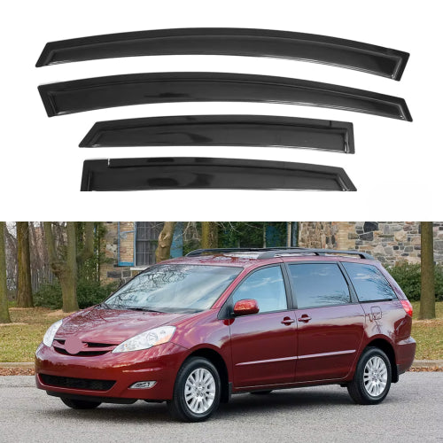 Window Visors for Toyota Sienna 2004-2010, 4-Piece